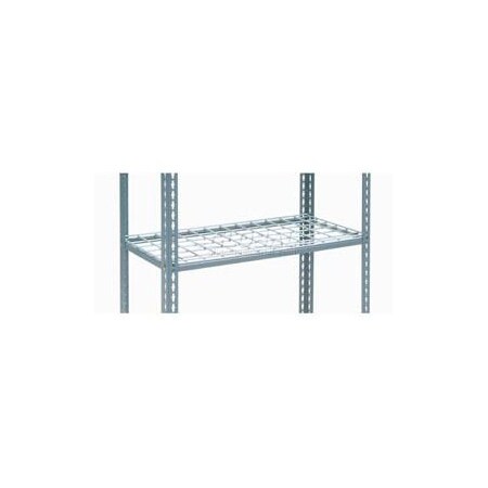 Global Industrial Additional Shelf, Single Rivet, Wire Deck, 48inW x 24inD, Gray 601937